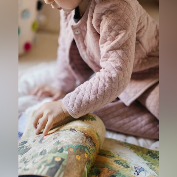 Pehr-Cozy Snap Front Jacket-Pale Pink - Picture 3 of 7